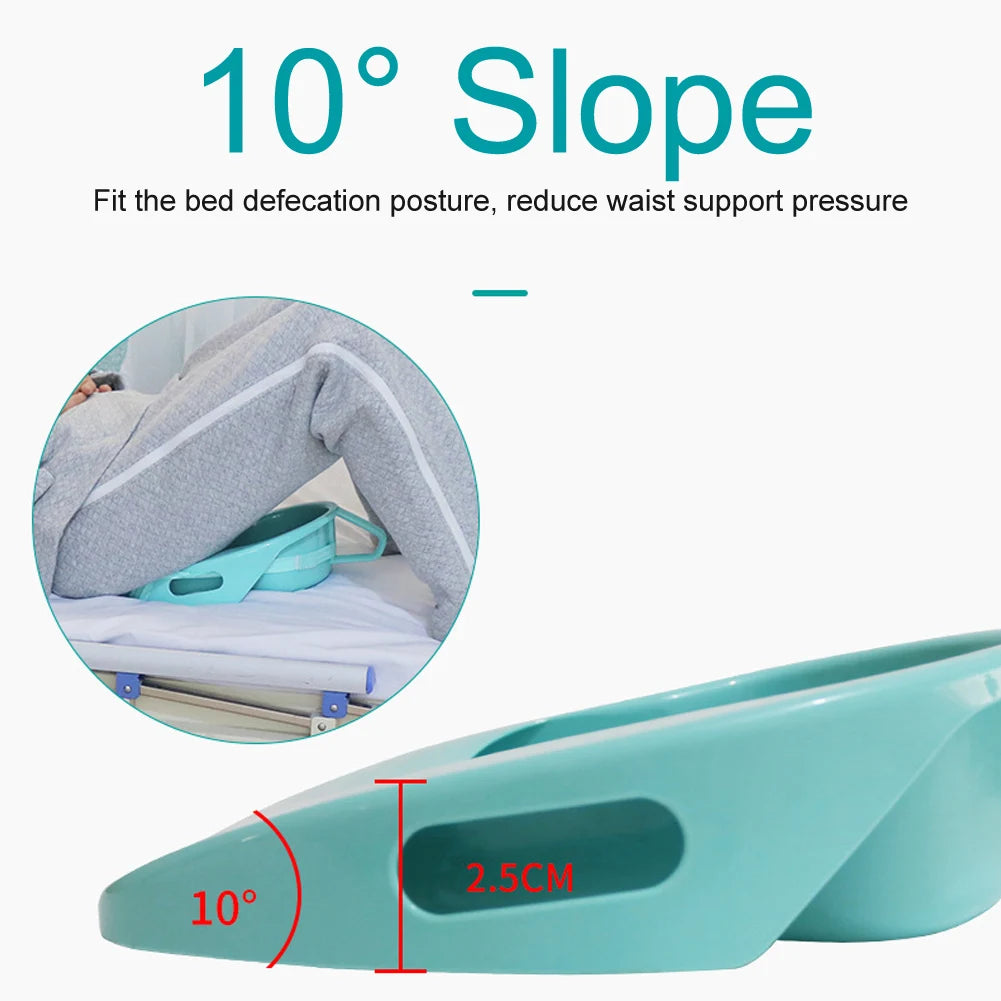Portable Bed Toilet Bedpan with Cover