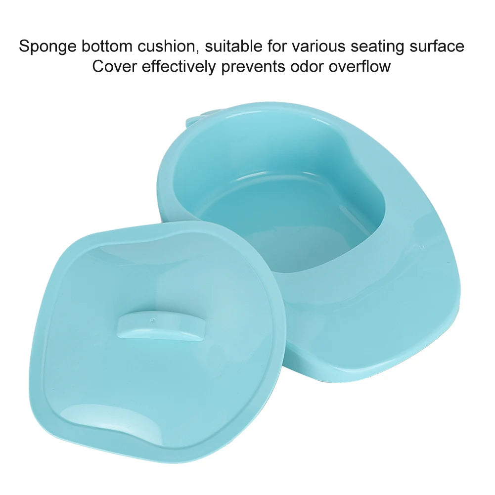 Portable Bed Toilet Bedpan with Cover