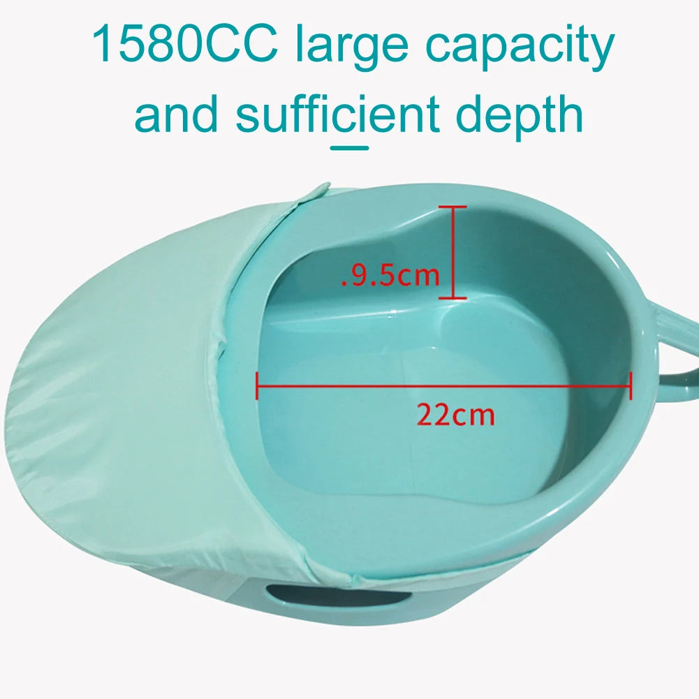 Portable Bed Toilet Bedpan with Cover