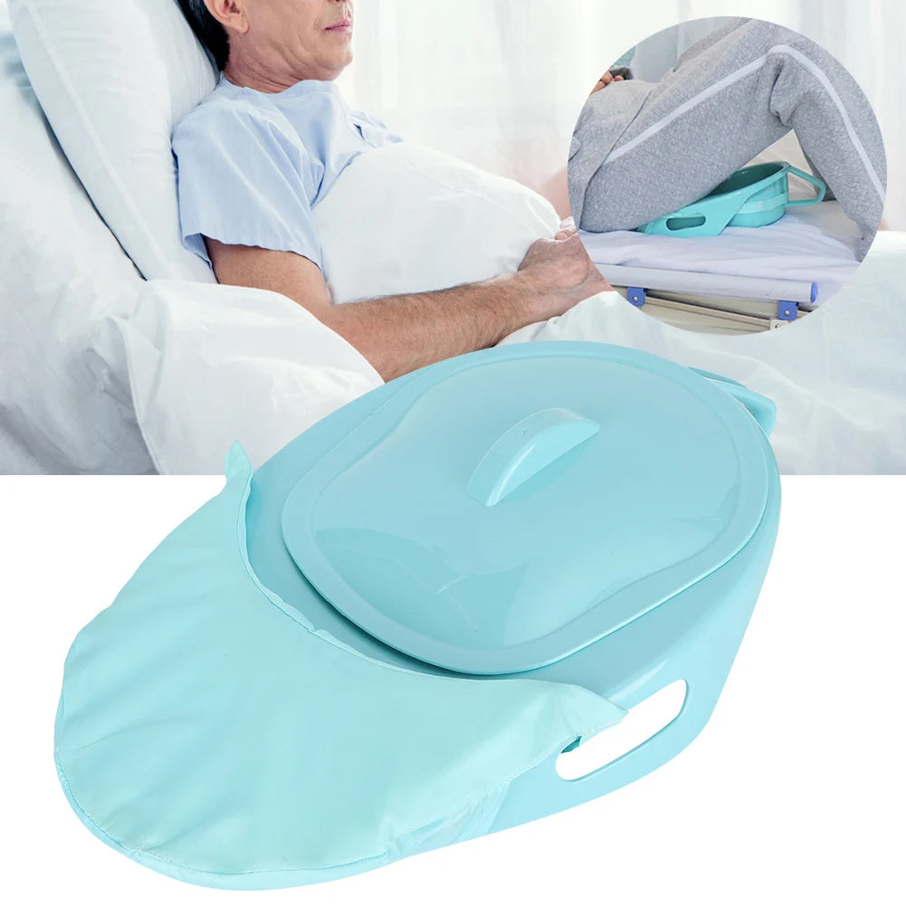 Portable Bed Toilet Bedpan with Cover