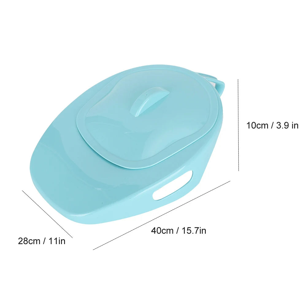 Portable Bed Toilet Bedpan with Cover