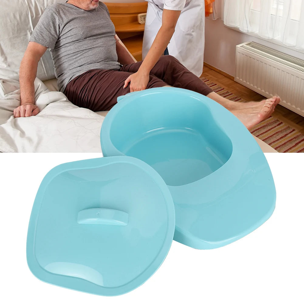 Portable Bed Toilet Bedpan with Cover