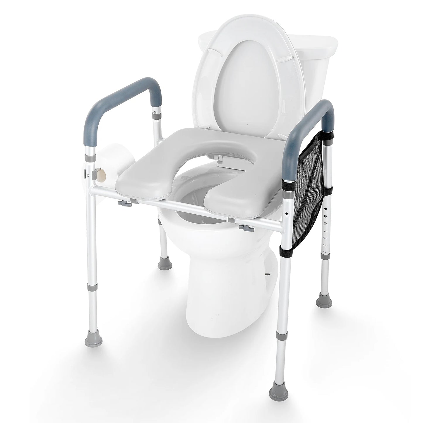 7-Position Height Adjustment Raised Toilet Seat