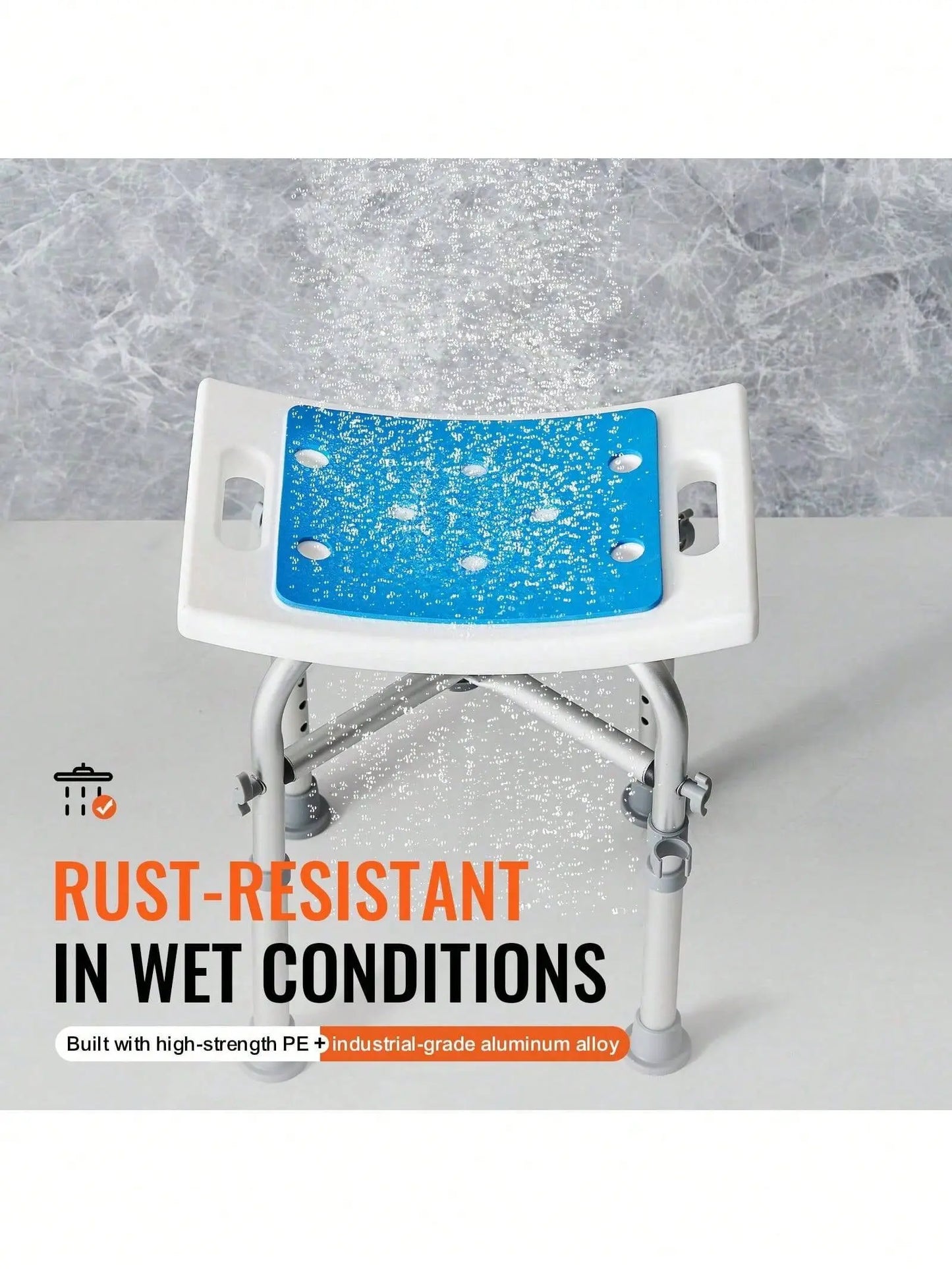 Adjustable Height Stool With Crossbar Support