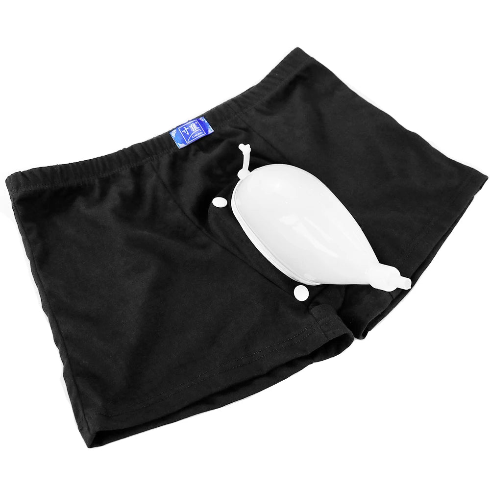 Peeeasy Men’s Reusable Urinal Underwear System with Drainage Bag
